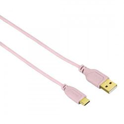 Hama Cablu de date Hama Flexi-Slim 00135787, USB - USB-C, 0.75m, Pink (00135787)