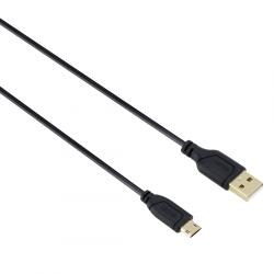 Hama Cablu de date Hama Flexi-Slim 00135700, USB - micro USB, 0.75m, Black (00135700)