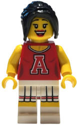 LEGO® Minifigurák Piros pompomlány - kiegészítő nélkül col125 (col125)