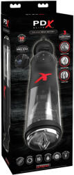 PDX Mega-Bator - forgó, fel-le mozgó maszturbátor (fekete) - szexaruhaz