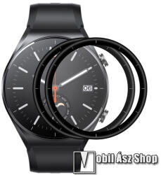 ENKAY Xiaomi Watch S1, ENKAY okosóra flexibilis üvegfólia, Full cover, 9H, 2db, Fekete