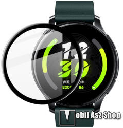 IMAK Realme Watch T1, IMAK Flexible Nano Glass okosóra üvegfólia, Full cover, Fekete
