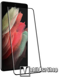 ENKAY SAMSUNG Galaxy S22 Ultra 5G, ENKAY üvegfólia, Full cover, 0, 26mm, 9H, Fekete - mobilasz - 5 127 Ft