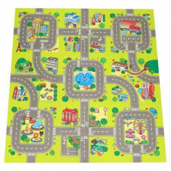 SPRINGOS Smart City puzzle szőnyeg gyerekeknek, 90, 5x90, 5 cm, többszínű (FM0021)