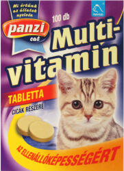 Panzi comprimate multivitamine pentru pisici pentru rezistență (100 buc)