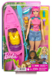 Mattel Barbie - Kempingező Daisy csónakkal (HDF75)