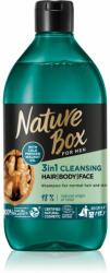 Nature Box Walnut Gel de dus pentru curatare pentru față, corp și păr pentru bărbați 385 ml