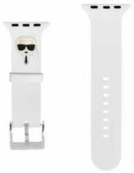 Karl Lagerfeld Apple Watch 42/44/45 mm Karl Lagerfeld Karl Head óraszíj fehér