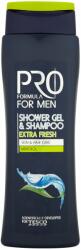 TESCO Pro Formula For Men Extra Fresh tusfürdő & sampon 400 ml