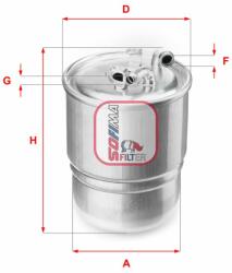 SOFIMA filtru combustibil SOFIMA S 4107 NR (S 4107 NR) - automobilus
