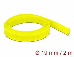 Delock Fonott kábelharisnya nyújtható 2 m x 19 mm sárga (20745)