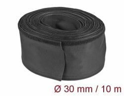 Delock Szőtt tépőzáras karmantyú 10 m x 30 mm-es, fekete (19216)