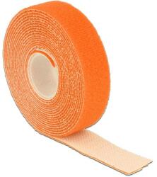 Delock Hurkolható rögzítok, 3 m x 20 mm (H x Sz) tekercs, narancssárga (18746)