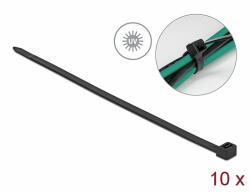 Delock UV álló kábelkötözo 920mm x 9, 0 mm, 10 db fekete (19563) - dellaprint
