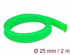 Delock Fonott kábelharisnya nyújtható 2 m x 25 mm zöld (20749)