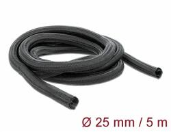 Delock Fonott kábelharisnya önzáródó 5 m x 25 mm fekete (18920)