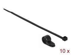 Delock Fekete színű, összekapcsoló pánt készlet 12, 7 mm H 300 x Sz 4, 8 mm kábelekkel (18870)