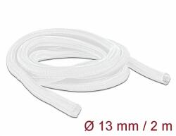 Delock Fonott kábelharisnya önzáródó 2 m x 13 mm fehér (20698) - dellaprint