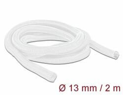 Delock Fonott kábelharisnya önzáródó 2 m x 13 mm fehér (20698)