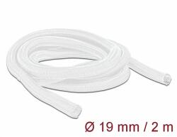 Delock Fonott kábelharisnya önzáródó 2 m x 19 mm fehér (20700) - dellaprint