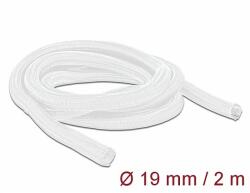 Delock Fonott kábelharisnya önzáródó 2 m x 19 mm fehér (20700)
