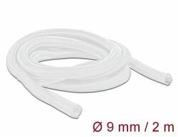 Delock Fonott kábelharisnya önzáródó 2 m x 9 mm fehér (20697)