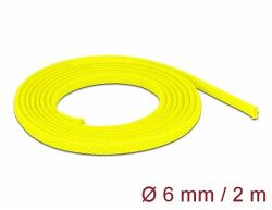 Delock Fonott kábelharisnya nyújtható 2 m x 6 mm sárga (20740) - dellaprint