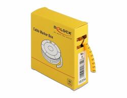 Delock 500 db. sárga kábeljelző doboz No. 0 (18354)