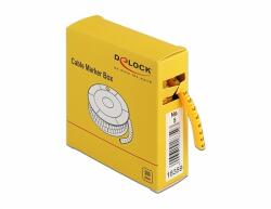 Delock 500 db. sárga kábeljelző doboz No. 5 (18359)