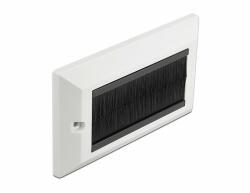 Delock Kábelrendező keret fekete fésűsávokkal 146 x 86 mm (66492)