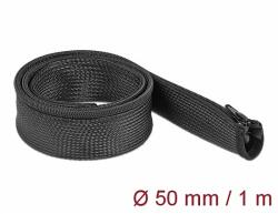 Delock Befont karmantyú zipzáras szorítóval 1 m x 50 mm-es fekete (19166)