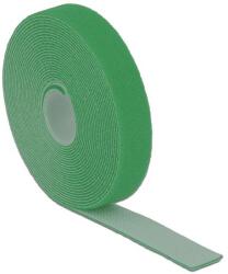 Delock Hurkolható rögzítok, 5 m x 20 mm (H x Sz) tekercs, zöld (18731)