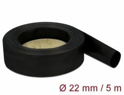 Delock Fekete zsugorcső 5 m x 22 mm (18943) - dellaprint