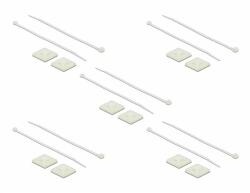 Delock Kábelkötegelő talp 30 x 30 mm, kábelkötegelővel, melynek hossza 200 mm x szélessége 4, 8 mm fe (18678)