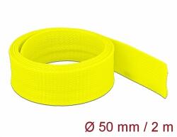 Delock Fonott kábelharisnya nyújtható 2 m x 50 mm sárga (20760)