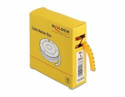 Delock 500 db. sárga kábeljelző doboz No. 9 (18363)