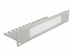 Delock 10" kábelrendező fésűs panel 1U, szürke (66537)