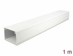 Delock Kábelcsatorna fedéllel 83 x 54 mm - hossza 1 m fehér (20724)