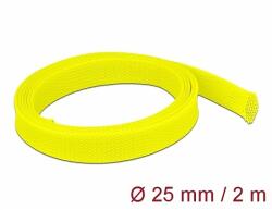 Delock Fonott kábelharisnya nyújtható 2 m x 25 mm sárga (20750) - dellaprint