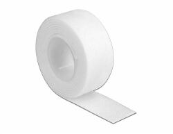 Delock Velcro fehér ragasztó szalag guriga Hx 1 m x Sz 20 mm (18379)