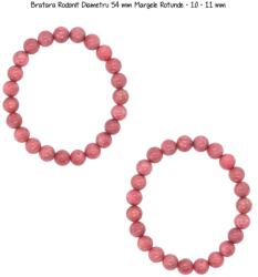  Bratara Rodonit Diametru 54 mm Margele Rotunde - 10 - 11 mm