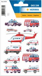 Herma matrica, mentő-, tűzoltó autók, 3lap/csomag (15739)