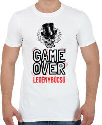 printfashion Game over - legénybúcsú - Férfi póló - Fehér (6207923)