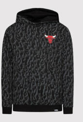 New Era Bluză Chicago Bulls Leopard Print 12893093 Gri Regular Fit