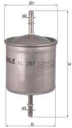MAHLE filtru combustibil MAHLE KL 257 (KL 257) - automobilus
