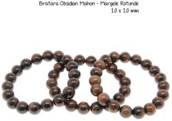  Bratara Obsidian Mahon Diametru 58 mm - Margele Rotunde - 10 x 10 mm