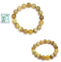  Bratara Opal Galben Diametru 58mm din Margele Rotunde - 10-10, 9 mm