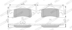 FERODO set placute frana, frana disc FERODO PREMIER FDB1524 (FDB1524)