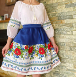 Ie traditionala Rochie stilizata cu motive traditionale Zenovia