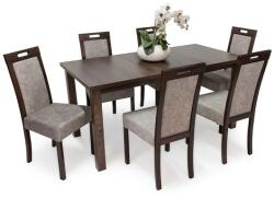  Berta asztal Jázmin székkel- 6 személyes étkezőgarnitúra